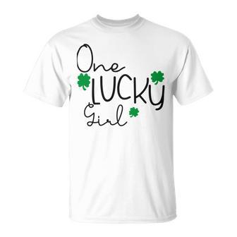 One Lucky Girl Funny St Patrick Day Unisex T-Shirt | Favorety DE