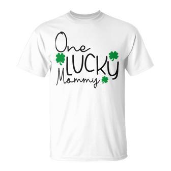 One Lucky Mommy Unisex T-Shirt | Favorety