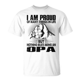 Opa Grandpa Nothing Beats Being An Opa T-Shirt - Seseable