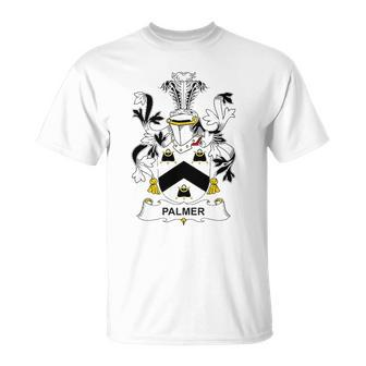 Palmer Coat Of Arms - Family Crest Unisex T-Shirt | Mazezy