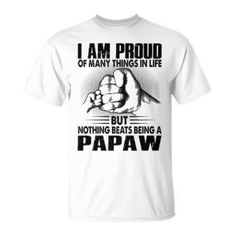 Papaw Grandpa Nothing Beats Being A Papaw T-Shirt - Seseable
