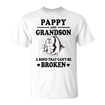 Pappy Grandpa Pappy Grandpa And Grandson A Bond That Cant Be Broken T-Shirt - Seseable