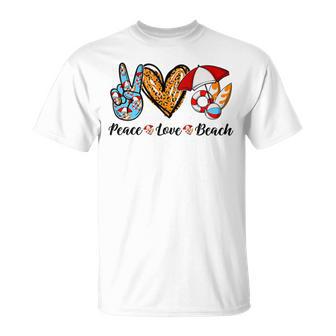 Peace Love Beach Summer Vacation 184 Shirt Unisex T-Shirt | Favorety CA