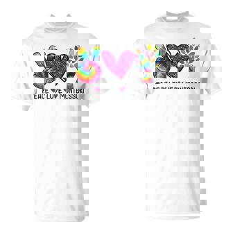 Peace Love Montessori Daycare Teacher Appreciation Tie Dye T-shirt - Thegiftio