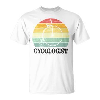 Penny Farthing Cycologist Funny Vintage Biking Cyclogist Cyclist Cycling Road Bike Mtb Unisex T-Shirt | Favorety DE