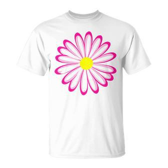 Pink Daisy By Claudia Flores T-shirt - Thegiftio UK