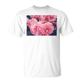 Pink Roses In Garden Unisex T-Shirt | Favorety CA