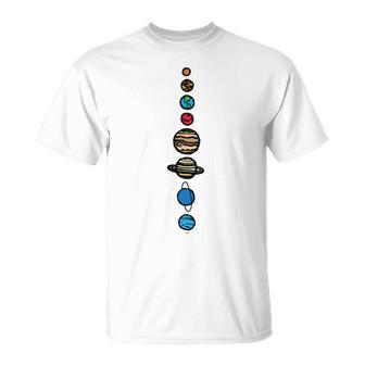 Planets Colour Unisex T-Shirt | Favorety