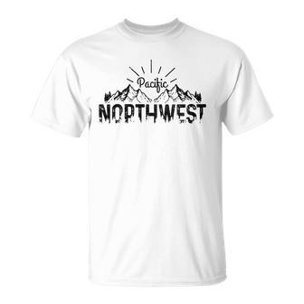 Pnw Pacific Northwest Vintage Oregon Washington Gift Unisex T-Shirt | Mazezy