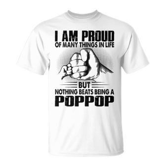 Poppop Grandpa Nothing Beats Being A Poppop T-Shirt - Seseable
