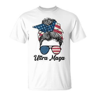 Pro Trump Ultra Mega Messy Bun Unisex T-Shirt - Seseable