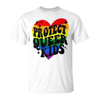 Protect Queer Kids Rainbow Say Gay Pride Month Lgbt Unisex T-Shirt - Seseable