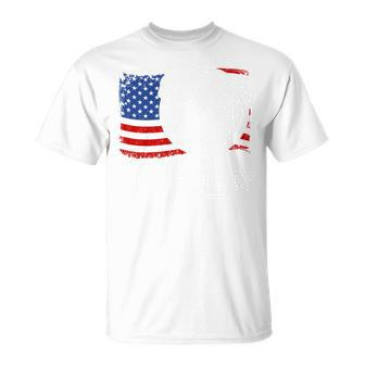 Proud English Bulldog Dad American Flag Patriotic Dog T-shirt - Thegiftio UK
