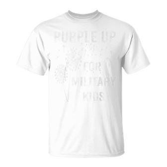 Purple Up For Military Kids - Month Of The Military Child Unisex T-Shirt - Seseable