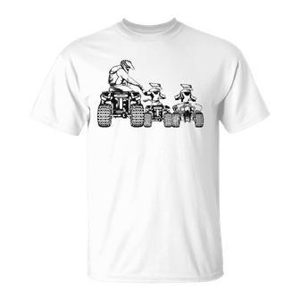 Quad Bike Father And Son Four Wheeler Atv Gift Unisex T-Shirt | Mazezy