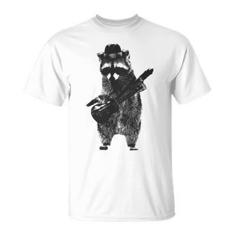 Raccoon Wielding Ukulele Unisex T-Shirt | Favorety UK