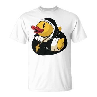 Rubber Duck Nun Unisex T-Shirt | Favorety