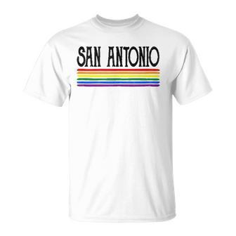 San Antonio Gay Pride World Parade Rainbow Flag Lgbt T-shirt - Thegiftio UK