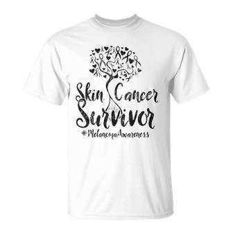 Skin Cancer Survivor- Melanoma Awareness T-shirt - Thegiftio UK