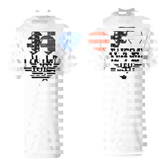 Talk To Me Jesus Glasses Usa Flag T-shirt - Thegiftio