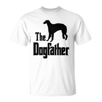 The Dogfather - Funny Dog Gift Funny Borzoi Unisex T-Shirt | Mazezy