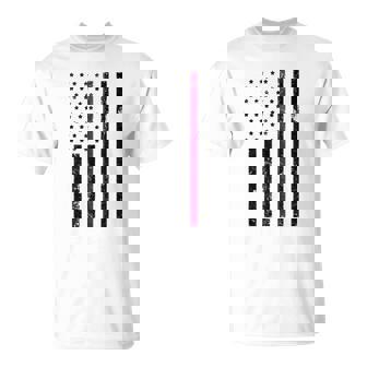 Thin Blue Line Flag Policeman Men Gift Unisex T-Shirt | Mazezy