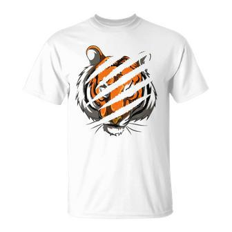 Tiger Stripes Zoo Animal Tiger T-shirt - Thegiftio UK