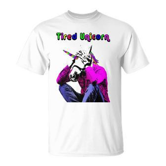 Unicorn Lover Tired Unicorn T-shirt - Thegiftio UK