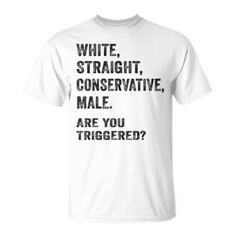 White Straight Conservative Male Conservative T-shirt - Thegiftio UK