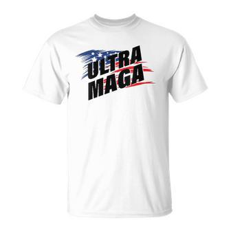 Womens Ultra Maga Pro American Pro Freedom Ultra-Maga Ultra Mega Pro Trump Unisex T-Shirt | Mazezy