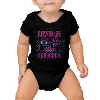 12 Year Old 12Th Video Gamer Gaming Birthday Party Boys Girl Baby Onesie - Seseable