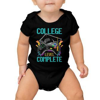 2022 College Level Complete Funny Video Gamer Graduation Baby Onesie | Mazezy
