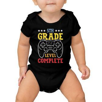 5Th Grade Level Complete Last Day Of School Game Controller Baby Onesie | Mazezy AU