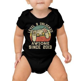 9Th Birthday Gift Boy 9 Years Being Awesome  Baby Onesie