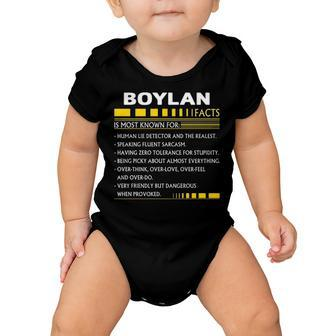Boylan Name Gift Boylan Facts Baby Onesie - Seseable