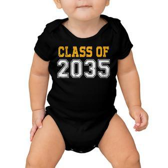 Class Of 2035 Grow With Me - Senior 2035 Graduation Baby Onesie | Mazezy