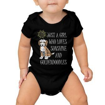 Girl Likes Goldendoodles Cute Dog Owner Baby Onesie | Mazezy