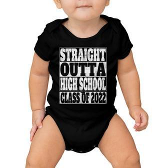 Graduation Gift Straight Outta High School Class Of 2022 High School Baby Onesie | Mazezy