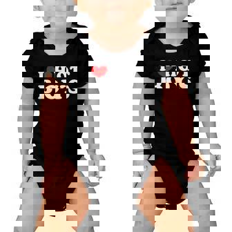 I Love Hot Boys I Heart Hot Boys V2 Baby Onesie | Mazezy