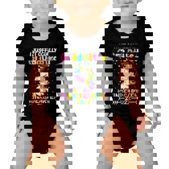 I Officially Graduated Kindergarten Graduation Girls 2022 Unicorn Baby Onesie | Mazezy