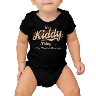 Its A Kiddy Thing You Wouldnt Understand Shirt Personalized Name Gifts T Shirt Shirts With Name Printed Kiddy Baby Onesie - Seseable