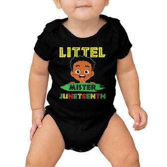 Kids Little Mister Juneteenth Boys Kids Toddler Baby Baby Onesie | Mazezy
