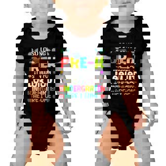 Kids So Long Pre K Kindergarten Here I Come Graduation 2022 Student Baby Onesie | Mazezy