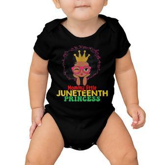 Mommy Little Junenth Princess Celebrate 19Th Black Girl  Baby Onesie