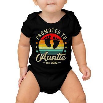 Promoted To Auntie Est 2022 Baby Onesie | Favorety