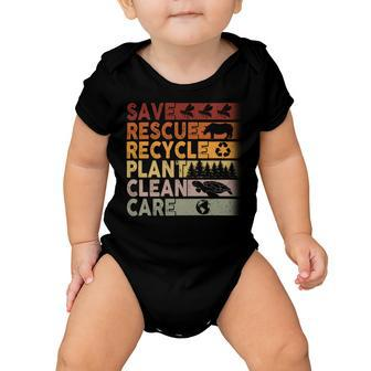 Save Rescue Recycled Plant Clean Care Baby Onesie | Favorety CA