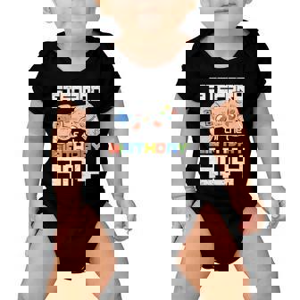 Stepbrother Of The Birthday Boy Matching Video Game Birthday Baby Onesie | Mazezy