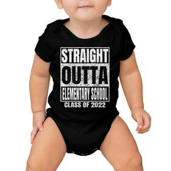 Straight Outta Elementary School Graduation Class 2022 Funny  Baby Onesie