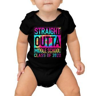 Straight Outta Middle School 2022 Graduation Gift Baby Onesie