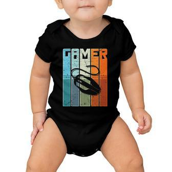Vintage Gamer Gifts Video Game Lovers Gamers Cgaming Baby Onesie | Mazezy